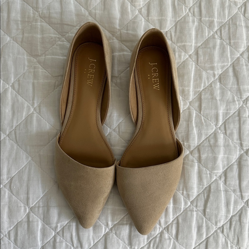 J. Crew Beige Pointed Toe Flats size 7